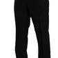 Domenico Tagliente Black Polyester Single Breasted Formal Suit