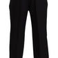 Domenico Tagliente Black Polyester Single Breasted Formal Suit