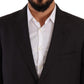 Domenico Tagliente Gray Polyester Single Breasted Formal Suit