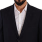 Domenico Tagliente Blue Polyester Single Breasted Formal Suit