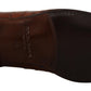 Dolce & Gabbana Brown Crocodile Leather Mens Formal Derby Shoes