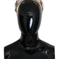 Dolce & Gabbana Gold Crystal Purple Hortensia Headband Crown Diadem