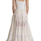 Dolce & Gabbana White Cotton Tiered Long Maxi A-line Dress
