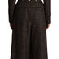 Dolce & Gabbana Dark Brown Wool Single Breasted 2 Pc Jacket Pants
