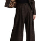Dolce & Gabbana Dark Brown Wool Single Breasted 2 Pc Jacket Pants