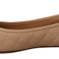 Salvatore Ferragamo Beige and Black Nappa Leather Ballet Flat Shoes