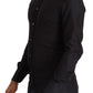Dolce & Gabbana Black GOLD Cotton Slim Dress Formal Shirt