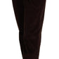 Dolce & Gabbana Bordeaux Corduroy Cotton Trouser Tapered Pants