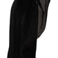 Dolce & Gabbana Black Stretch Tulle Stretch Boots Shoes