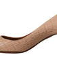 Dolce & Gabbana Beige Leather Pointed Heels Pumps Shoes