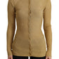 Dolce & Gabbana Gold Viscose Blend Buttons Cardigan Sweater