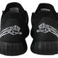 Plein Sport Black Polyester Runner Henry Sneakers Shoes