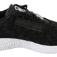 Plein Sport Black Polyester Runner Joice Sneakers Shoes