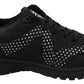 Plein Sport Black Polyester Runner Jasmines Sneakers Shoes