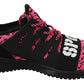 Plein Sport Pink Blush Polyester Runner Joice Sneakers Shoes