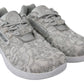 Plein Sport Silver Polyester Runner Joice Sneakers Shoes