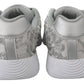 Plein Sport Silver Polyester Runner Joice Sneakers Shoes