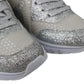 Plein Sport Silver Polyester Runner Jasmines Sneakers Shoes