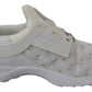 Plein Sport White Polyester Runner Beth Sneakers Shoes