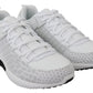 Plein Sport White Polyester Adrian Sneakers Shoes