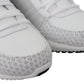 Plein Sport White Polyester Adrian Sneakers Shoes