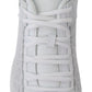 Plein Sport White Polyester Adrian Sneakers Shoes