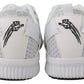 Plein Sport White Polyester Adrian Sneakers Shoes
