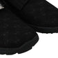 Plein Sport Black Polyester Runner Beth Sneakers Shoes