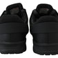 Plein Sport Black Polyester Runner Beth Sneakers Shoes