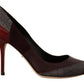 Dolce & Gabbana Multicolor Exotic Leather Heels Pumps Shoes