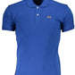 La Martina Blue Cotton Polo Shirt