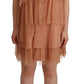 Liu Jo Pink Lace Sleeveless Mini Shift Layered Dress
