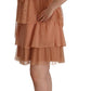 Liu Jo Pink Lace Sleeveless Mini Shift Layered Dress