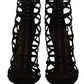 Dolce & Gabbana Black Suede Stiletto Heels Bette Sandals Shoes