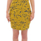 Sachin & Babi Blue Yellow Strapless Bubble Mini Shift Dress