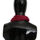 John Galliano Bordeaux Neck Wrap Shawl Foulard Scarf