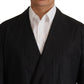 Dolce & Gabbana Black Polka Dotted Cotton Blazer Jacket