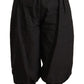 GF Ferre Black Viscose Cropped Harem Pants