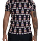 Dolce & Gabbana Black Bacio Di Venere Cotton Crew T-shirt