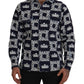Dolce & Gabbana Blue Denim Stretch DG Crown Logo Casual Shirt