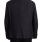 Dolce & Gabbana Blue Linen Formal Mens Blazer Jacket