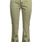 Desigual Green Cotton Jeans & Pants