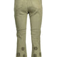 Desigual Green Cotton Jeans & Pants