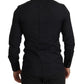 Dolce & Gabbana Black Cotton GOLD Slim Fit Dress Shirt