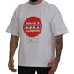 Dolce & Gabbana White Amor Heart Cotton Crewneck T-shirt