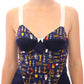 Dolce & Gabbana Blue Sailor Motive Tank Top