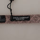 Dolce & Gabbana Gray Fantasy Print Adjustable Neck Papillon Bow Tie