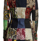 Dolce & Gabbana Multicolor Double-Breasted Patchwork Jacquard Blazer Jacket