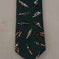 Dolce & Gabbana Black Bottle Fantasy Print Silk Adjustable Accessory Tie