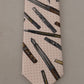 Dolce & Gabbana Pink Pen Dots Print 100% Silk Adjustable Neck Accessory Tie